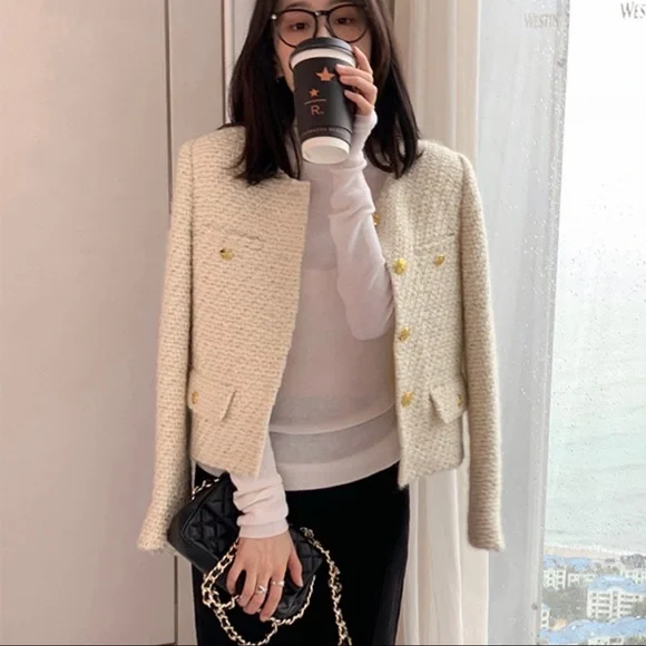 Tweeted Wool Jacket - Picture 3 of 12